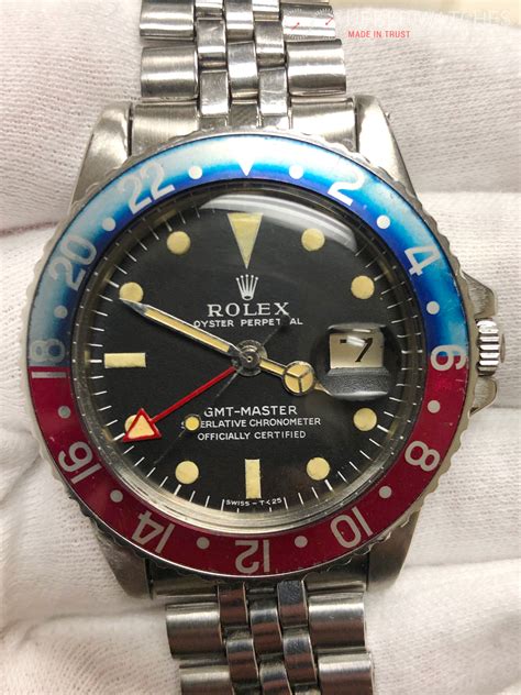 rolex gmt master pepsi 1967|Rolex gmt Pepsi bezel.